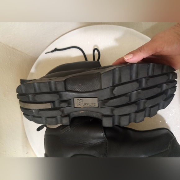 Buffalo Black and Gray Leather Boots main image 13
